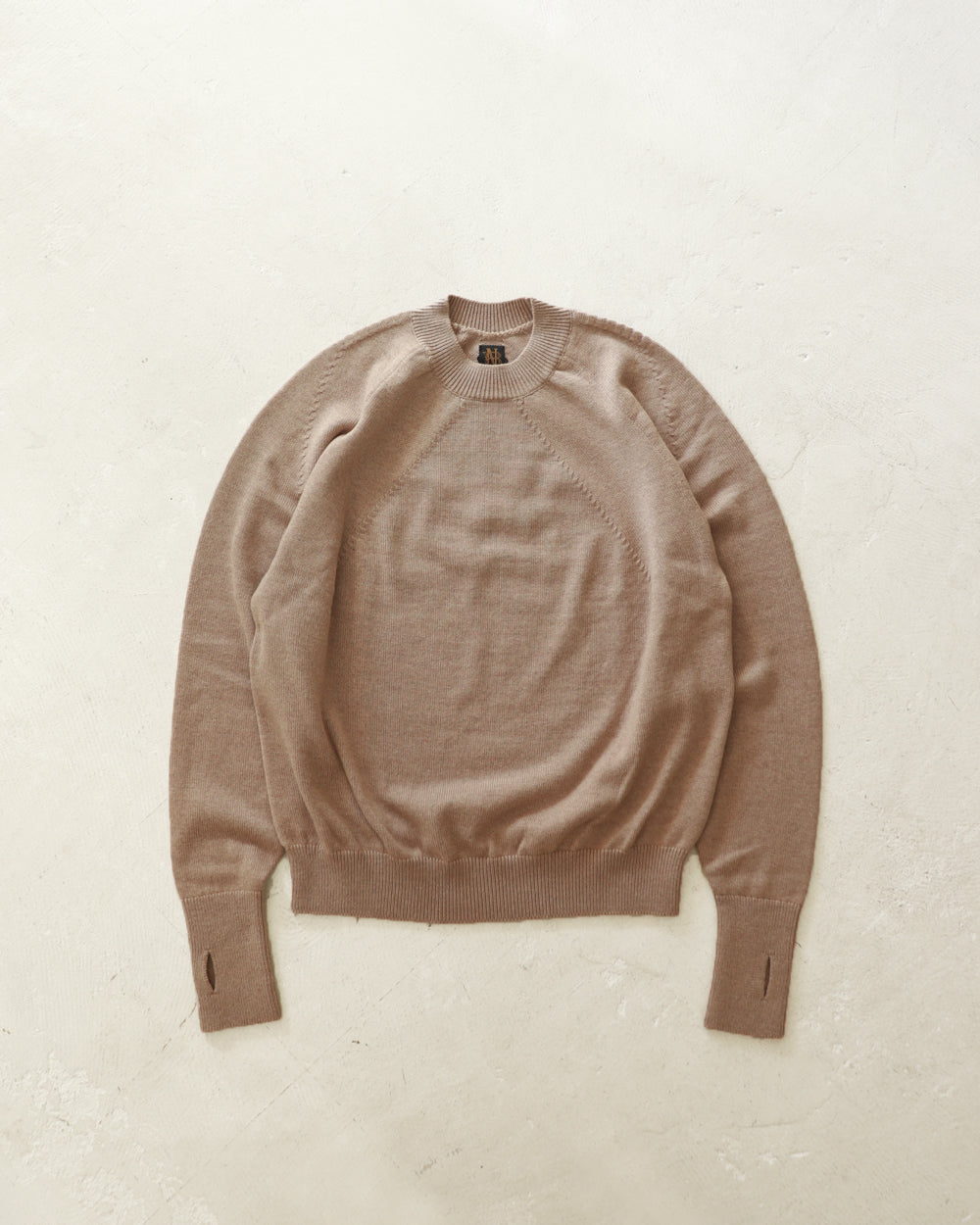 BATONER AGING WOOL SIGNATURE CREW NECK