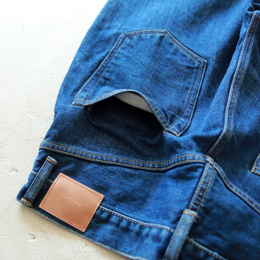 HATSKI Wide Tapered Denim -Used-Blue HTK-22003-U