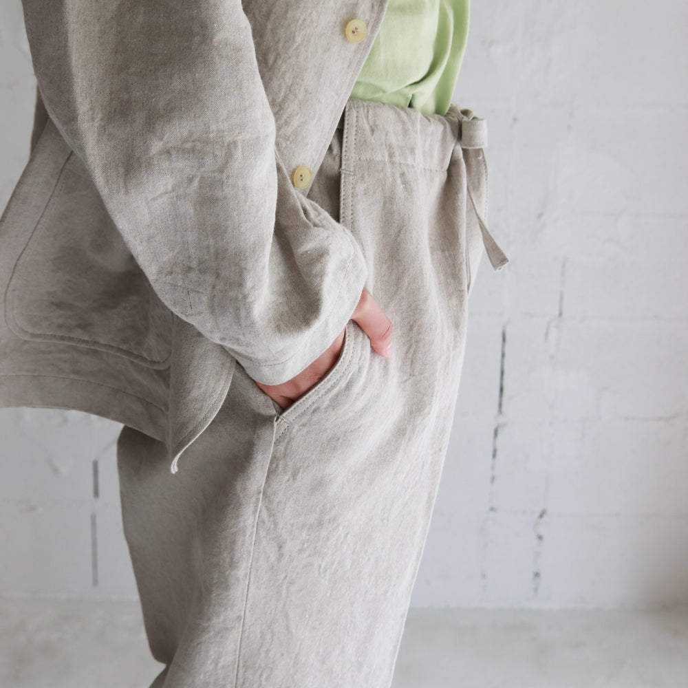 HATSKI Easy Linen Twill Slacks HTK-21006-L