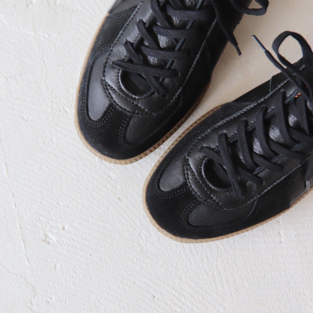 REPRODUCTION OF FOUND GERMAN MILITARY TRAINER BLACK