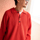 BATONER SOLID WOOL RIB POLO