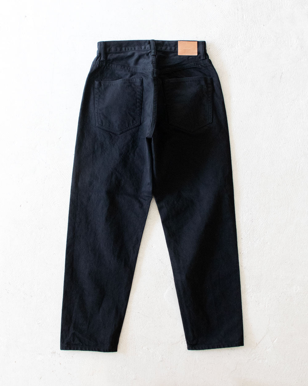 HATSKI Loose Tapered Washi Denim -Black- Denim01-W