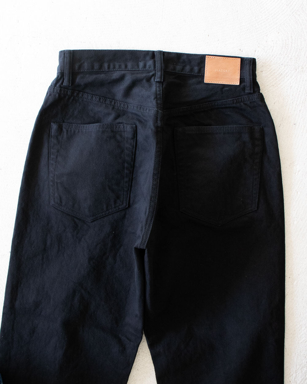 HATSKI Loose Tapered Washi Denim -Black- Denim01-W