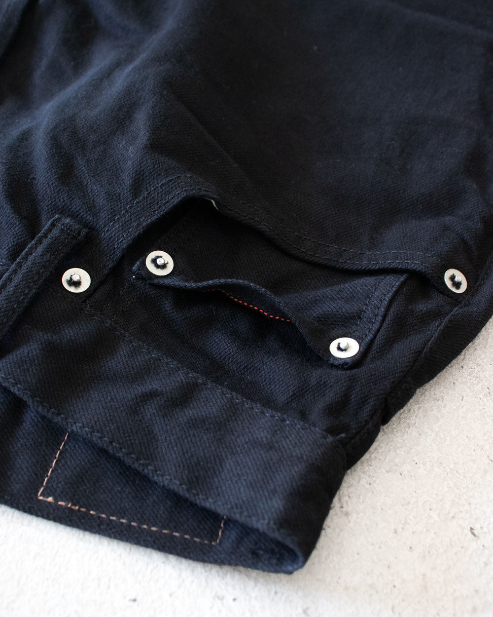HATSKI Loose Tapered Washi Denim -Black- Denim01-W