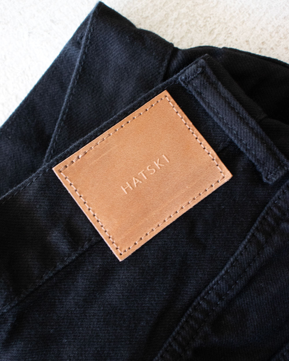 HATSKI Loose Tapered Washi Denim -Black- Denim01-W