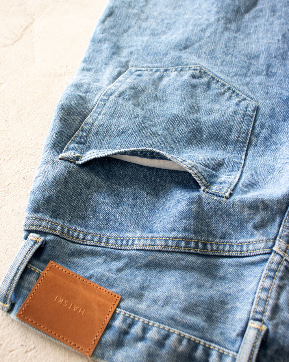 HATSKI　Wide Tapered Washi Denim Denim03-W