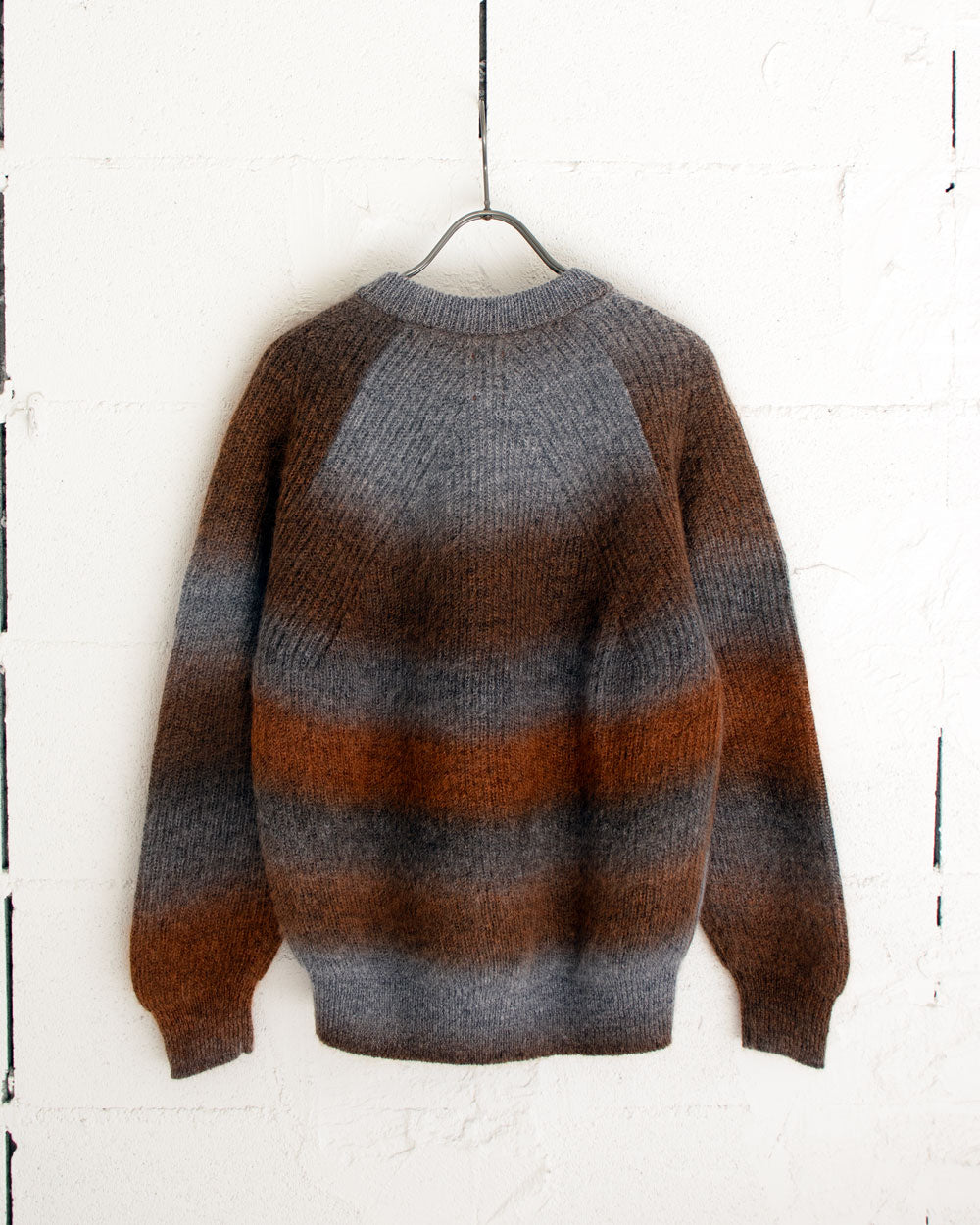BATONER MOHAIR KASURI DYE SIGNATURE CREW NECK