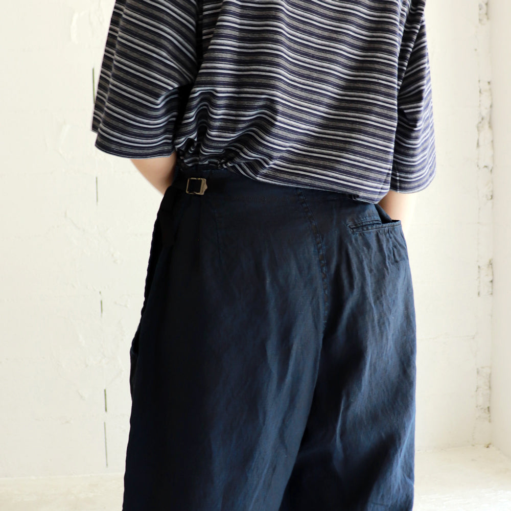 HATSKI Indigo Linen Sailor Pants HTK-24001