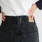 HATSKI Back Buckle Black Denim -Black-