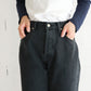 HATSKI Back Buckle Black Denim -Black-