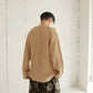 BATONER SOLID WOOL RIB CREW NECK