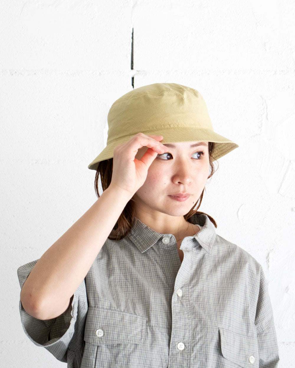 MATURE HA._MIL buket hat   ripstop washed
