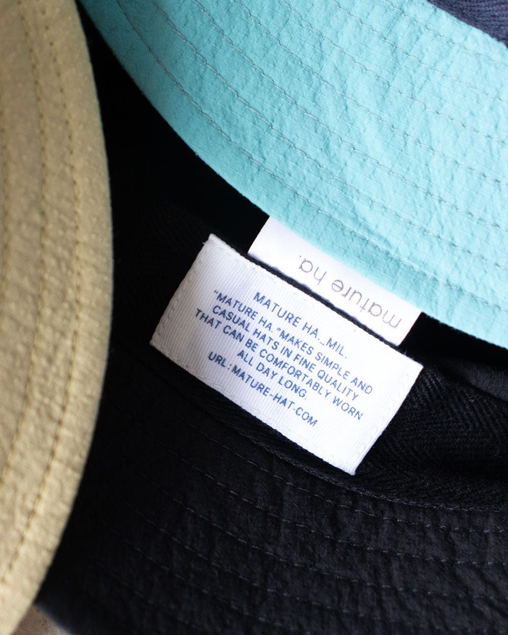 MATURE HA._MIL buket hat   ripstop washed
