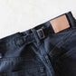 HATSKI Back Buckle Black Denim -Black-