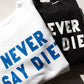 R＆D.M.Co-　NEVER SAY DIET SWEAT SHIRT