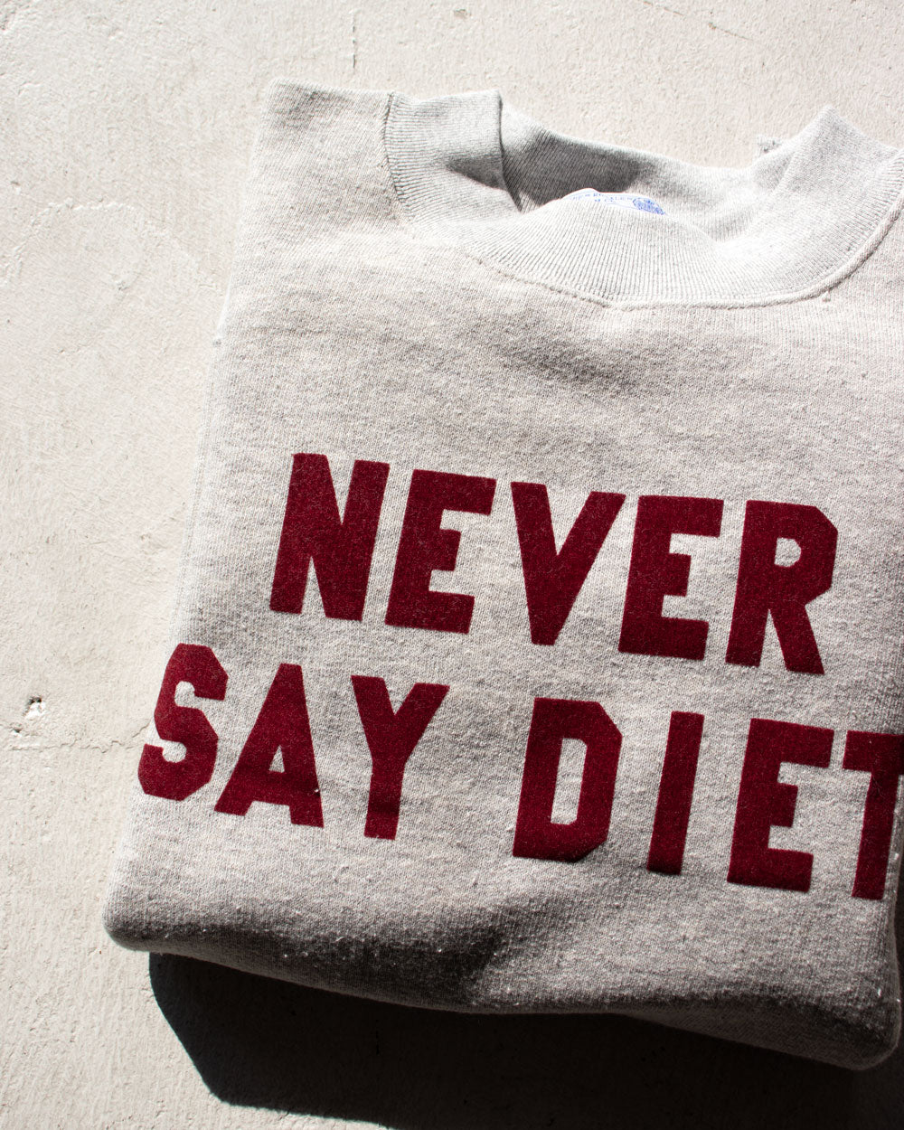 R＆D.M.Co-　NEVER SAY DIET SWEAT SHIRT