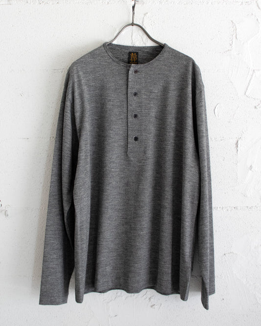 BATONER SLUB MIX SLEEPING LONG SLEEVE T-SHIRT