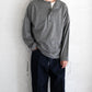 BATONER SLUB MIX SLEEPING LONG SLEEVE T-SHIRT