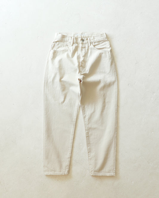 HATSKI Loose Tapered Katsuragi Denim -Ecru HTK-22001-K