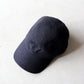 MATURE HA._MIL trainer cap / linen canvas washed
