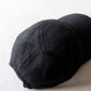 MATURE HA._MIL trainer cap / linen canvas washed