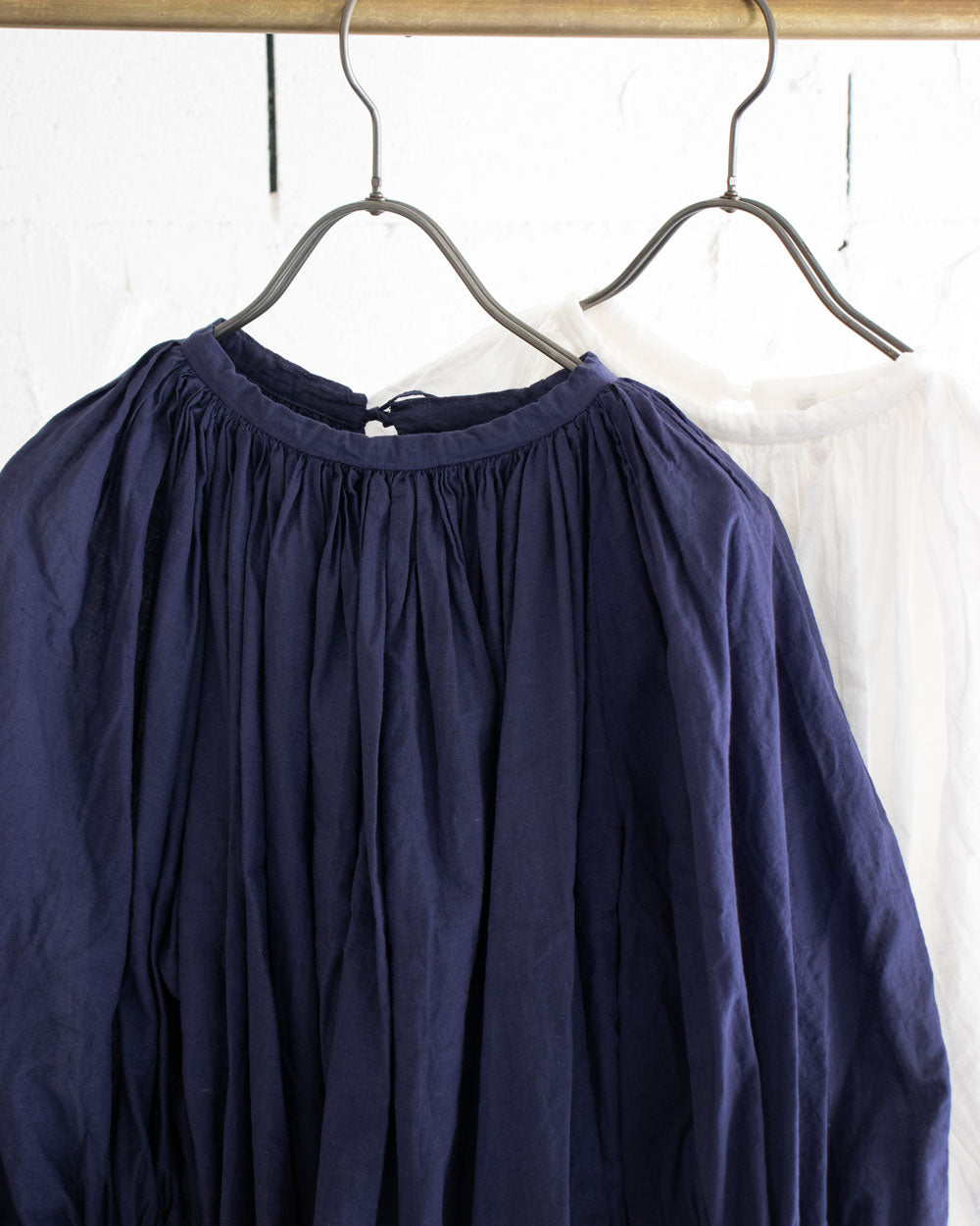 GARMENT DYE KHADI GATHER SMOCK