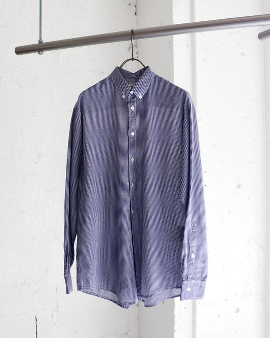 HATSKI Oval Check B.D. Shirt -Blue- HTK-22005