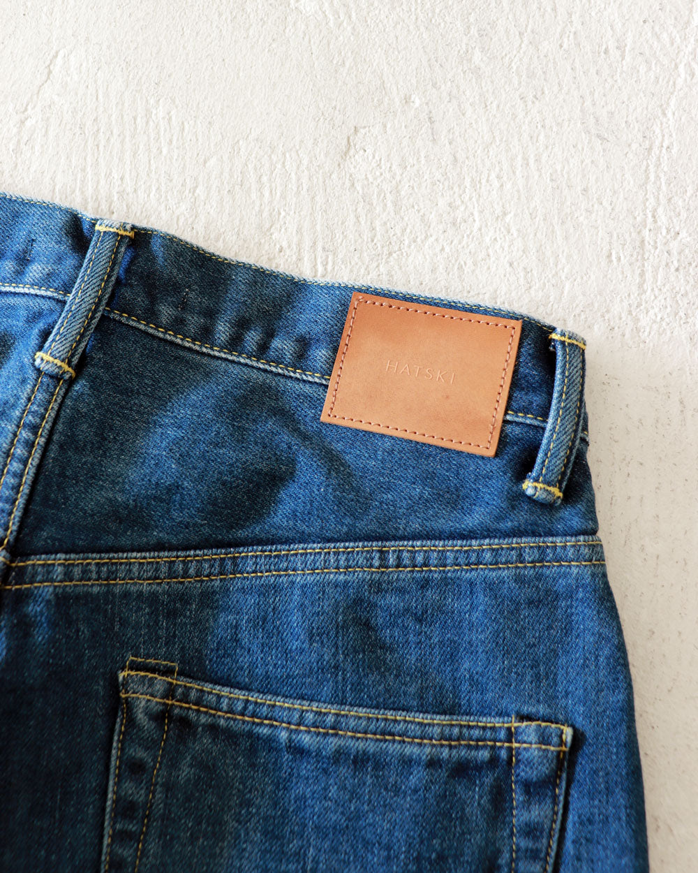 HATSKI Wide Tapered Denim -Used-Blue HTK-22003-U