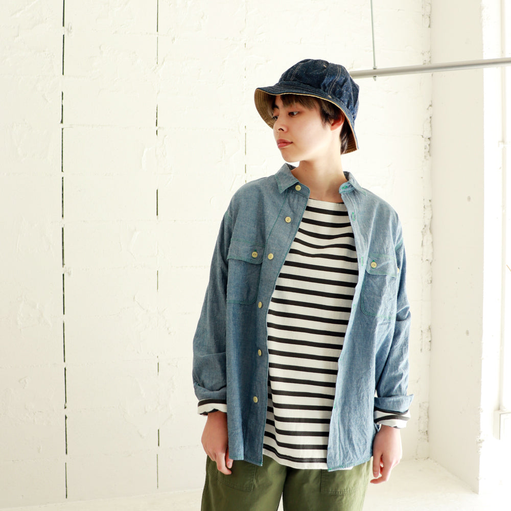 HATSKI F.Navy Basque shirt HTK-22016 – csew HATSKI F.Navy Basque shirt HTK-22016 – csew