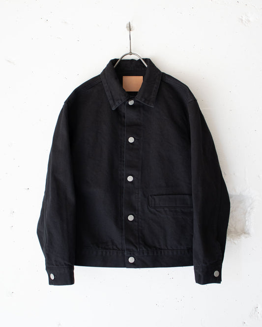 HATSKI Black Denim Jacket HTK-23011-B