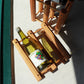 vintage wooden wine rack