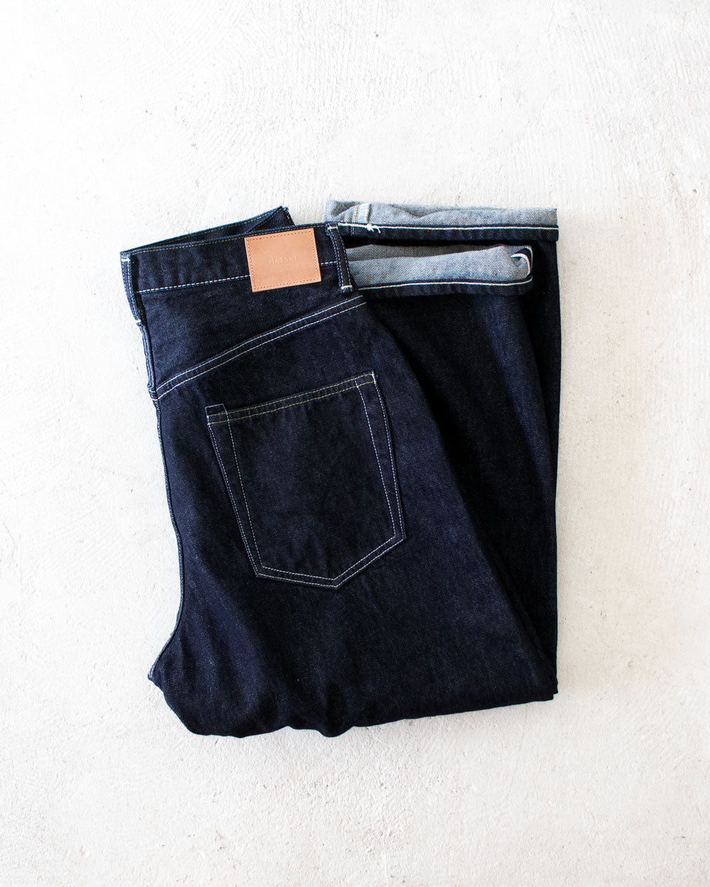 HATSKI Wide Tapered Denim -One Wash- Denim03