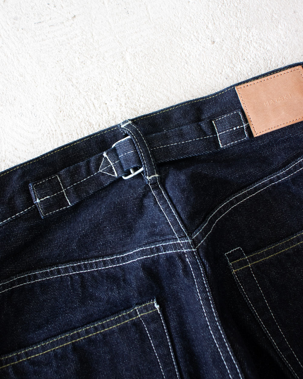 HATSKI Back Buckle Denim -One Wash- Denim05