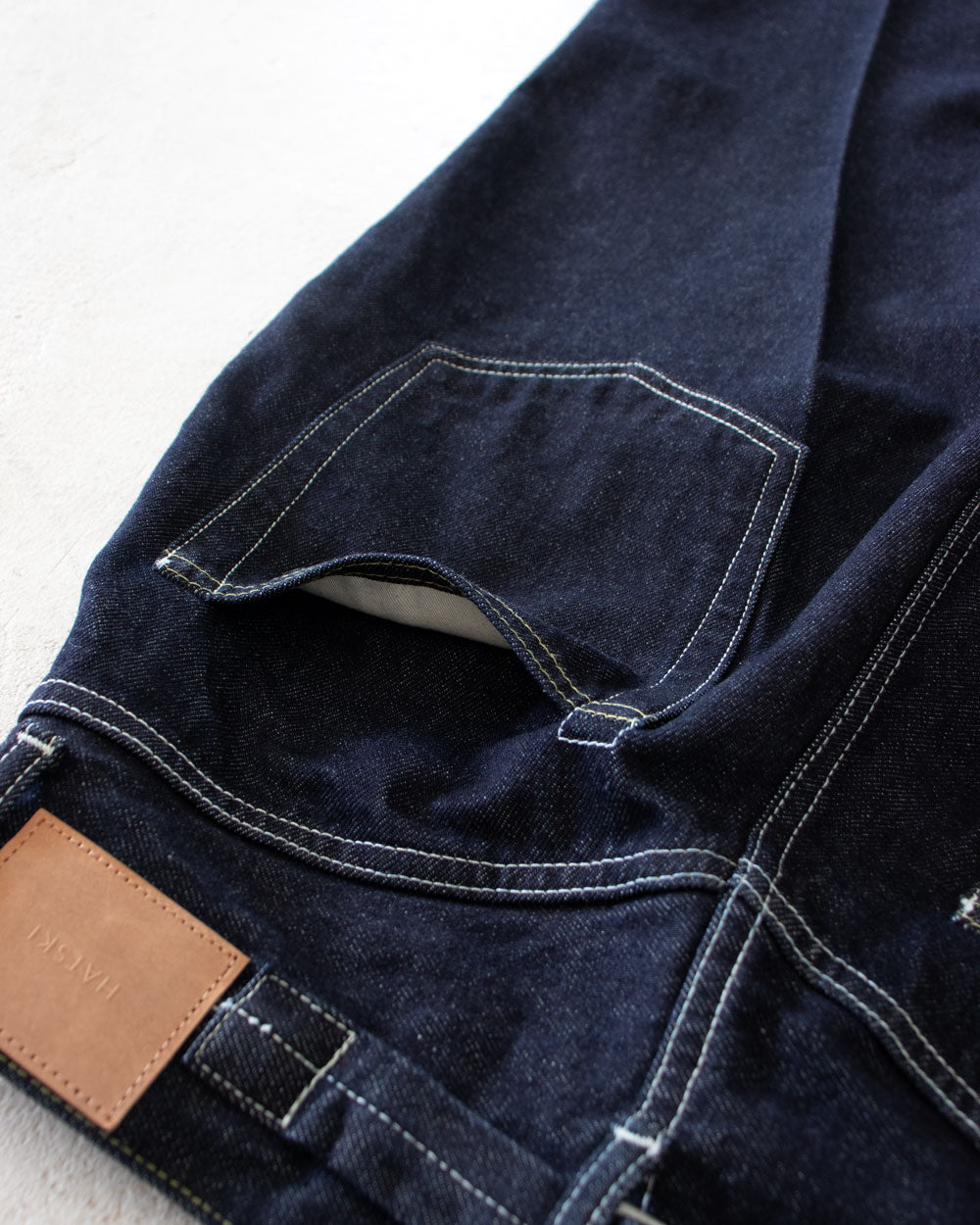 HATSKI Back Buckle Denim -One Wash- Denim05