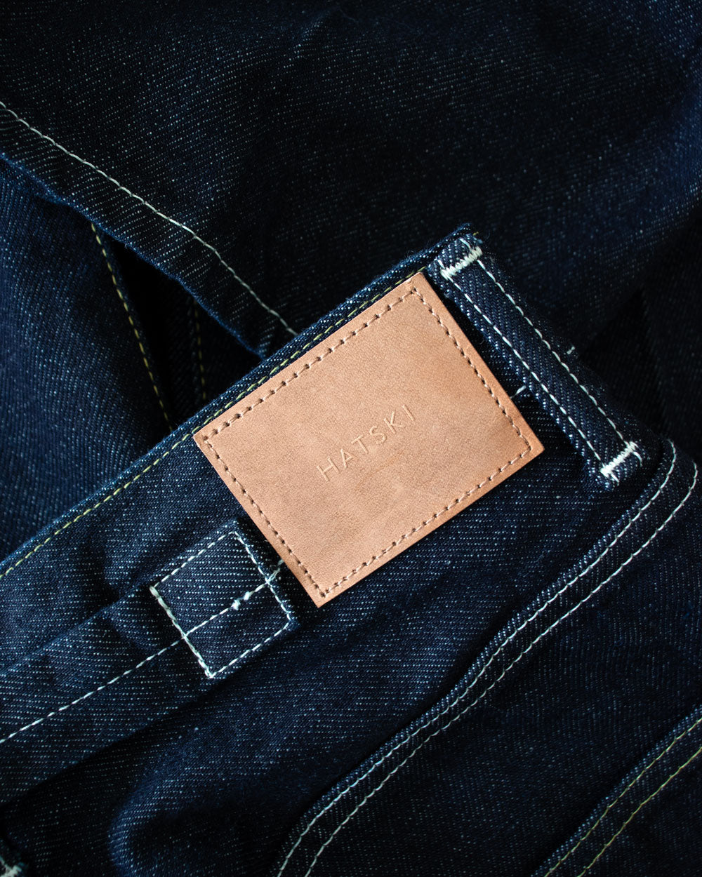 HATSKI Back Buckle Denim -One Wash- Denim05