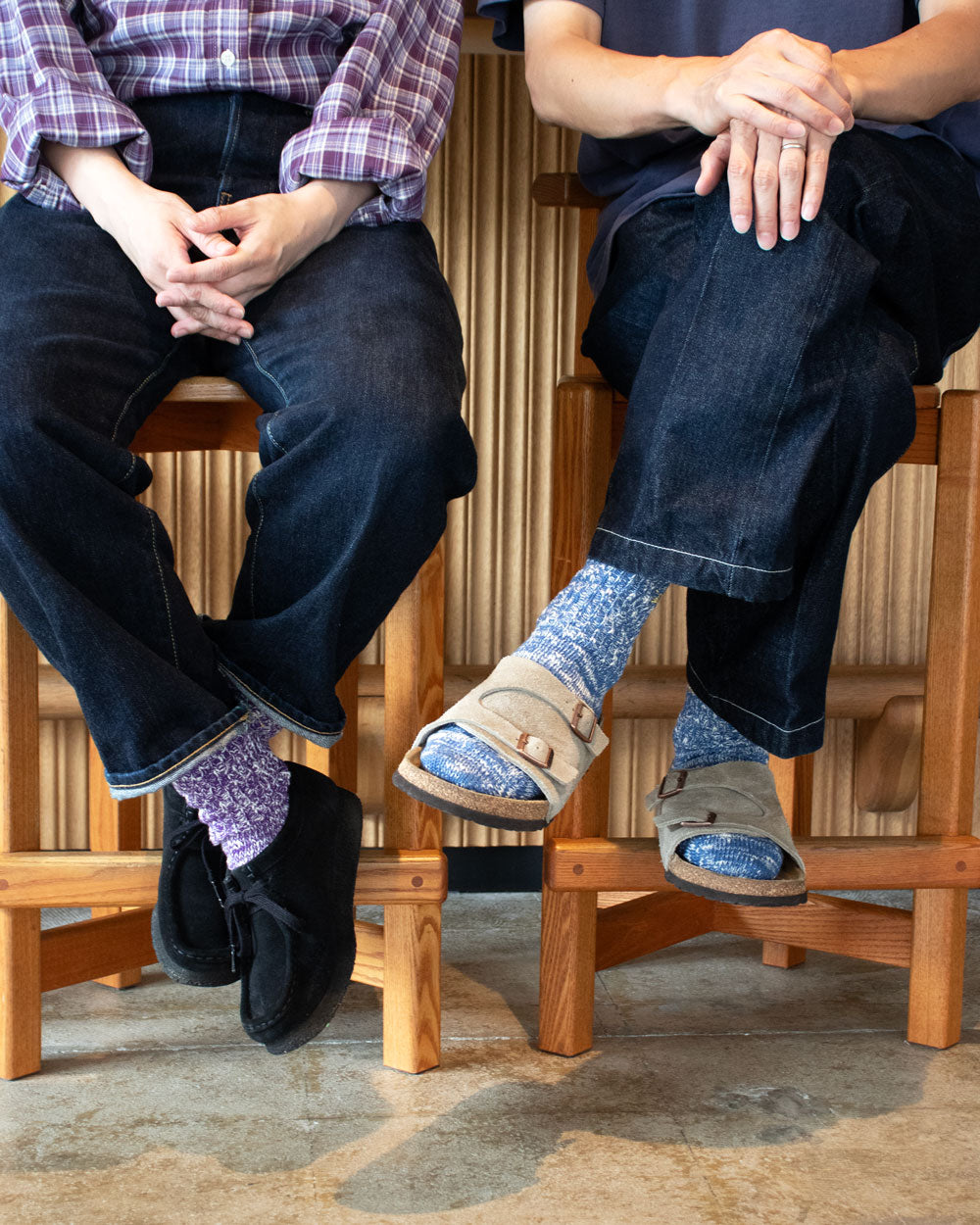 csew Mixed Rib Socks