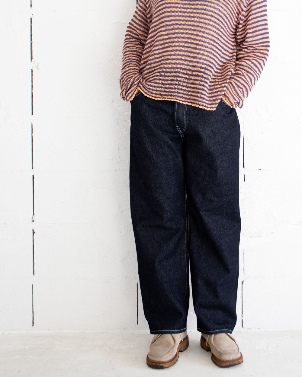 HATSKI Wide Tapered Denim -One Wash- Denim03