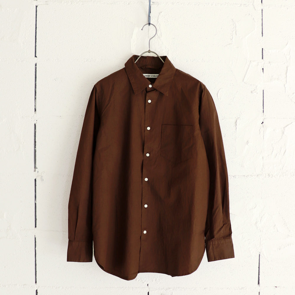 OLDMAN'S TAILOR REGULAR COLLAR SHIRT GARMENT DYE