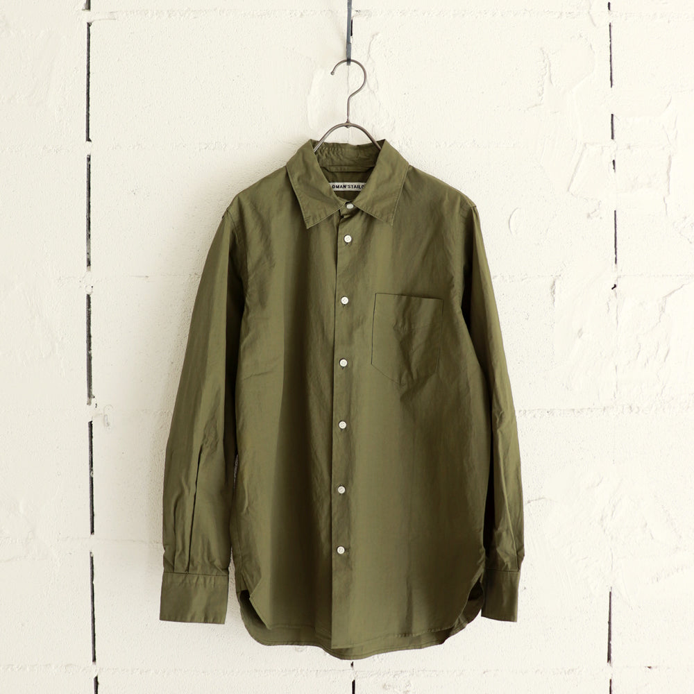 OLDMAN'S TAILOR REGULAR COLLAR SHIRT GARMENT DYE