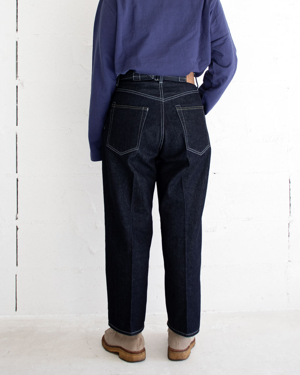 HATSKI Back Buckle Denim -One Wash- Denim05