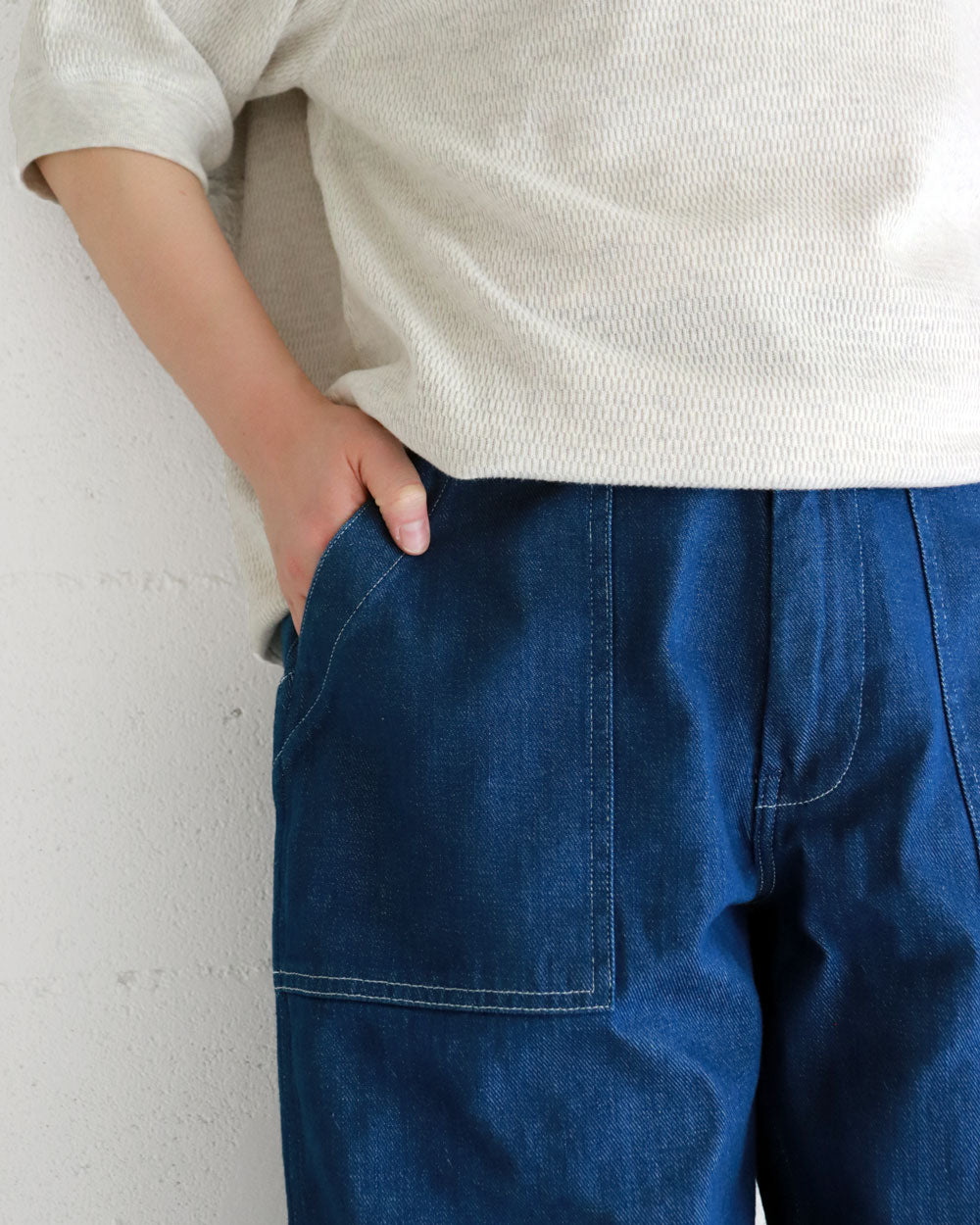 HATSKI Loose Tapered Utility Trouser -Denim- HTK-21002-D