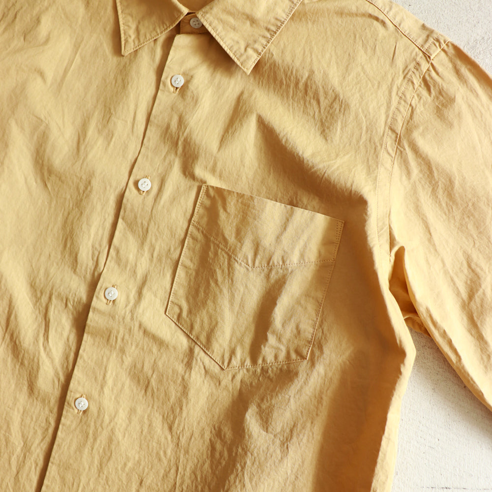 OLDMAN'S TAILOR REGULAR COLLAR SHIRT GARMENT DYE