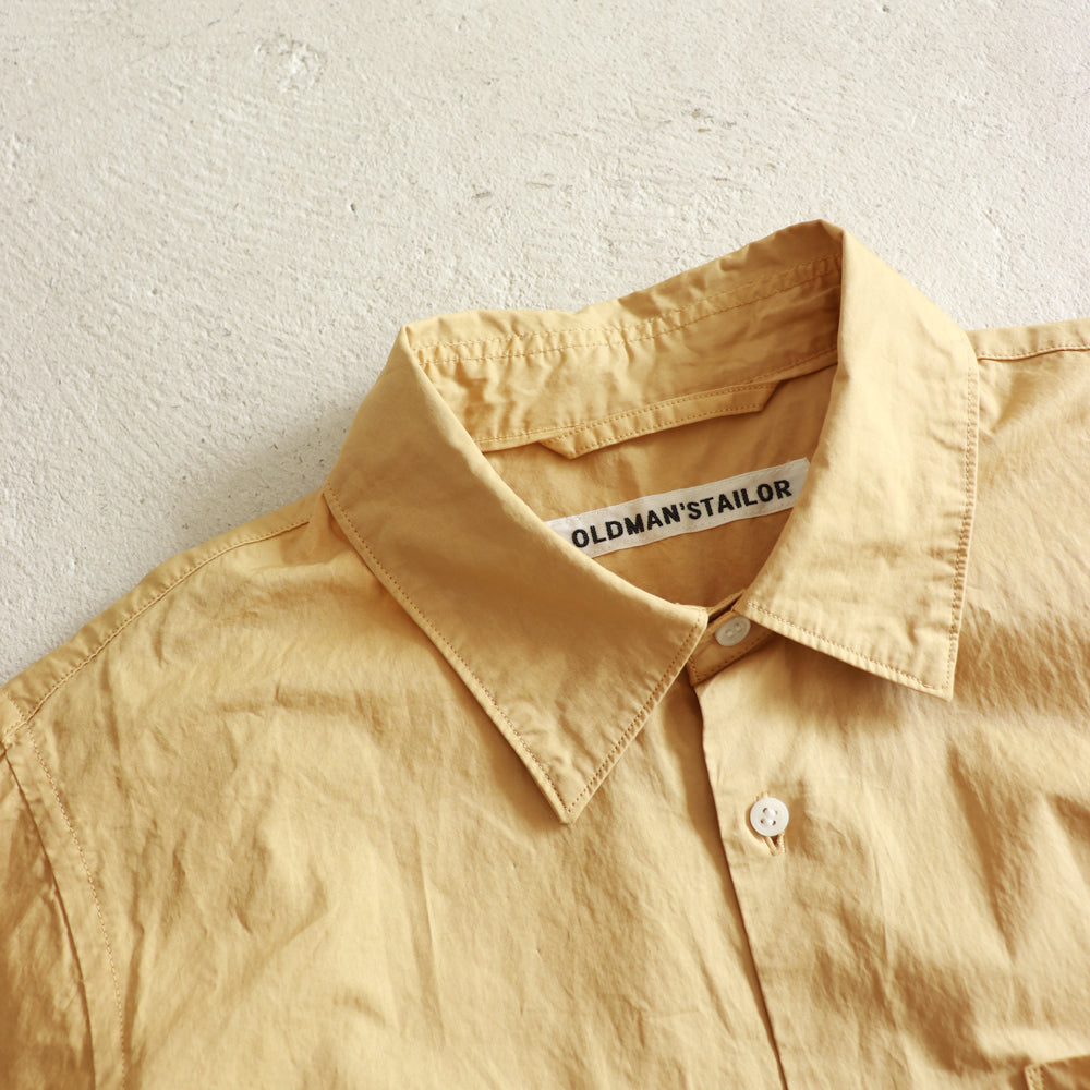 OLDMAN'S TAILOR REGULAR COLLAR SHIRT GARMENT DYE