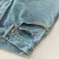 HATSKI Loose Tapered Denim -Used-IceBlue HTK-22001-U