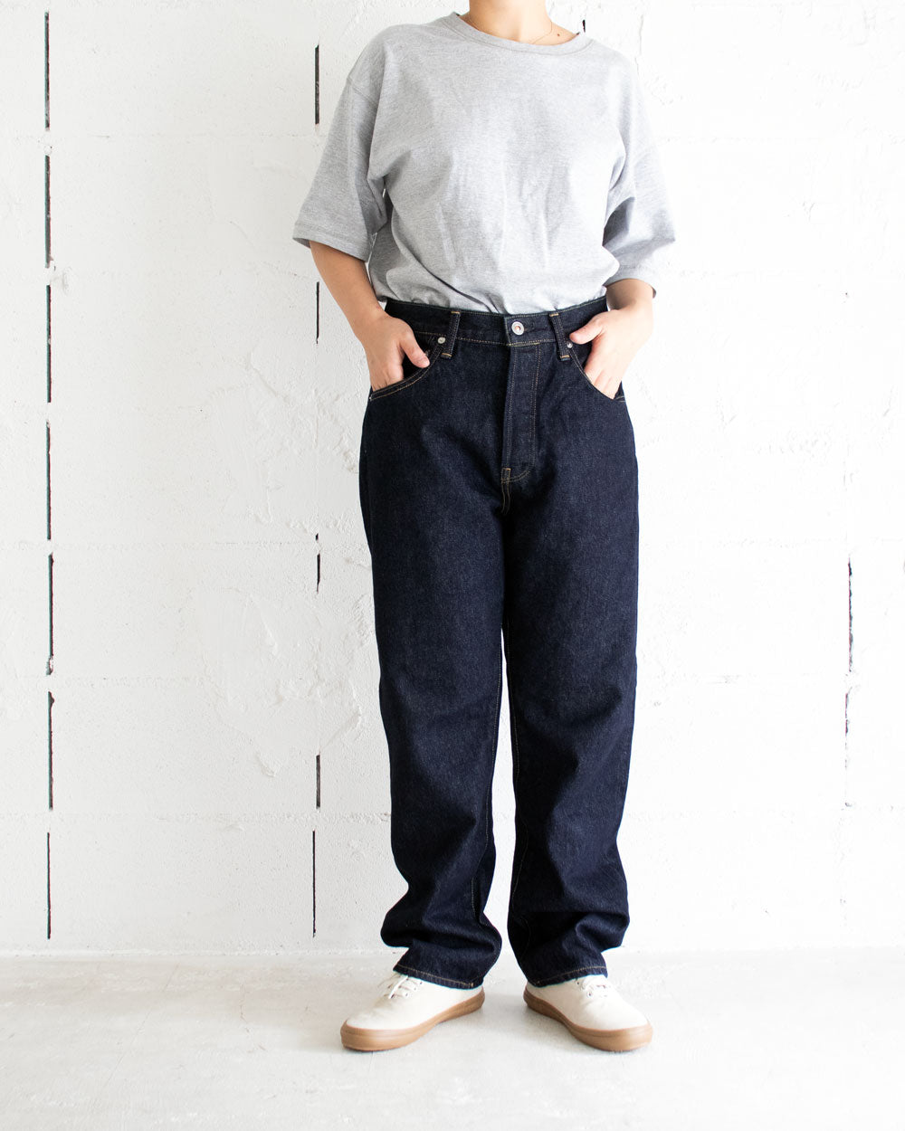 HATSKI DENIM01 Loose Tapered Denim -One Wash