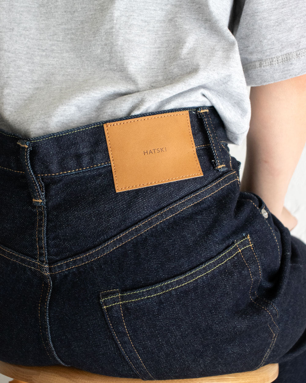 HATSKI DENIM01 Loose Tapered Denim -One Wash