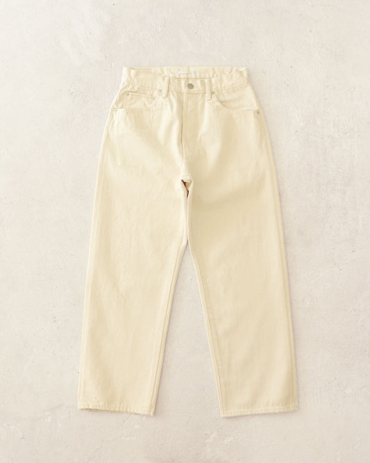 HATSKI　Wide Tapered Katsuragi Denim -Ecru HTK-22003-K
