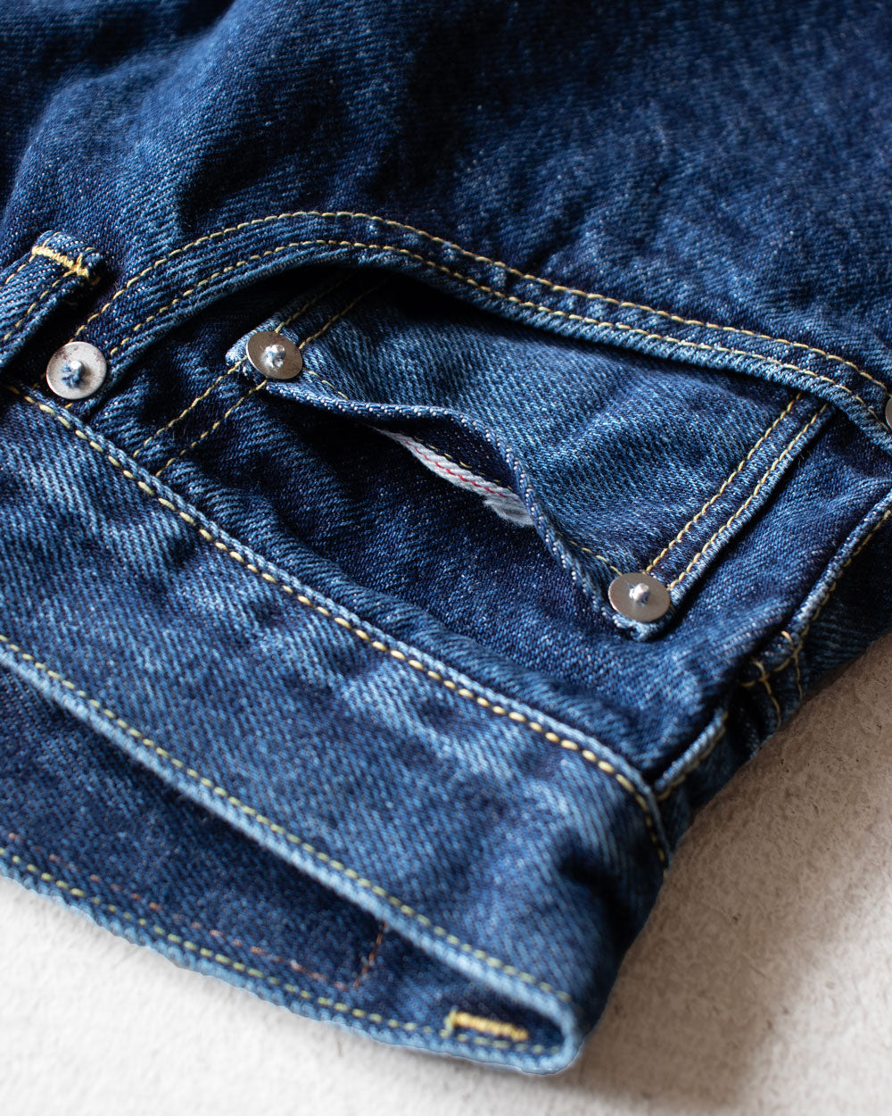 HATSKI DENIM01 Loose Tapered Denim -Seasonal (Blue)-