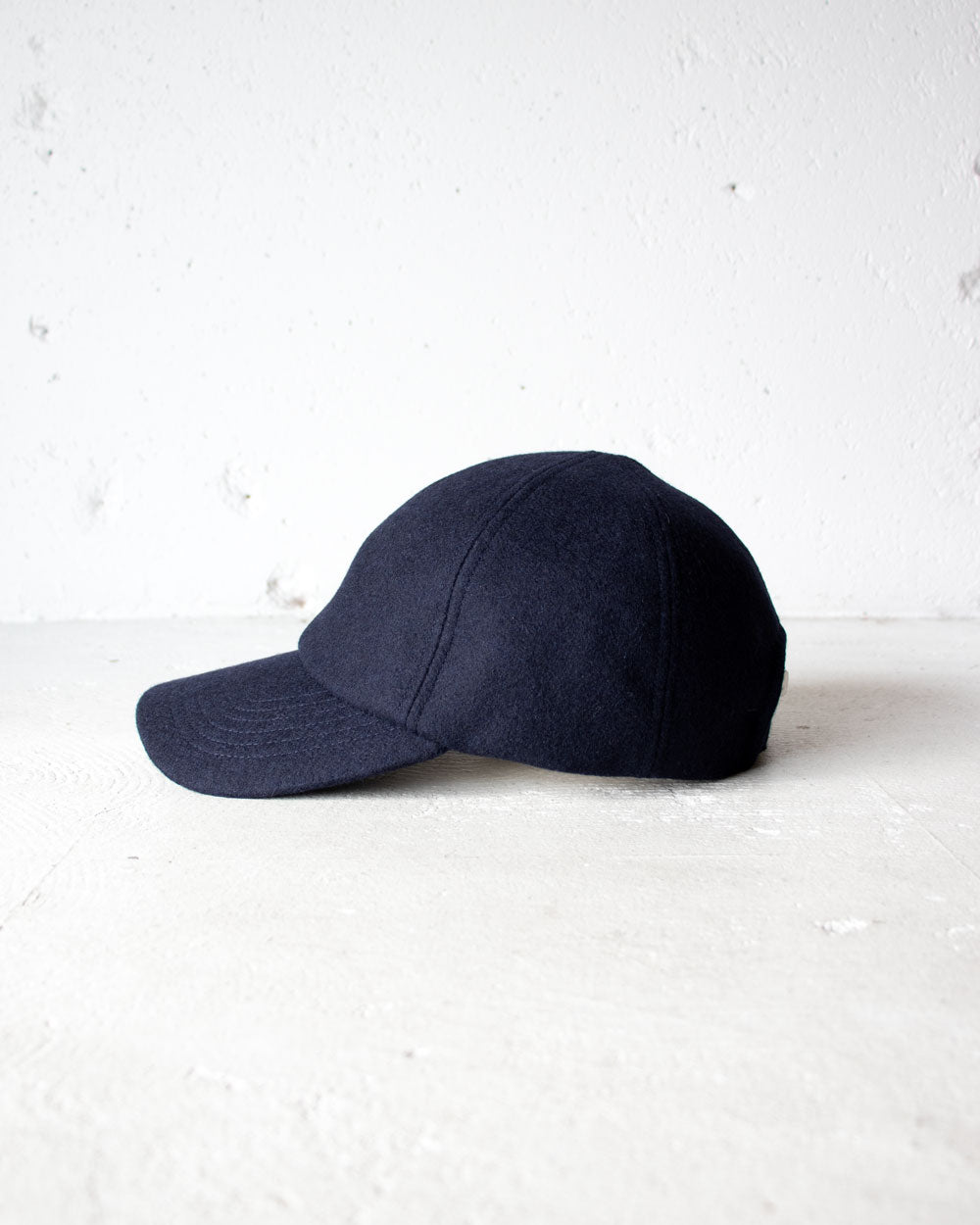 MATURE HA._MIL trainer cap / melton Navy