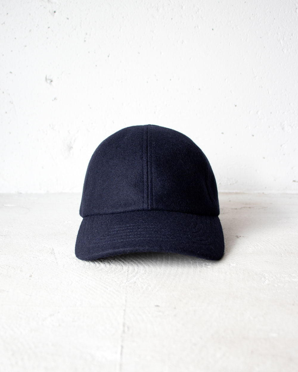 MATURE HA._MIL trainer cap / melton Navy
